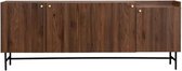Buffet -wood en metaal - 4 deuren 3 laden - Lodge - L 195 x D 39,5 x H 75 cm