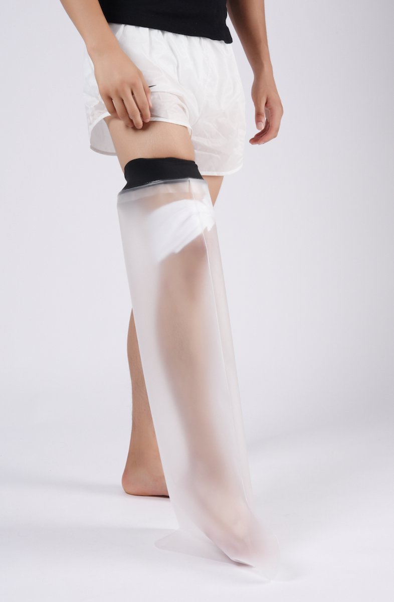 Goedkoopste Mövibrace - Douchehoes been / Gipshoes been - Boven de knie - Latexvrij - One size