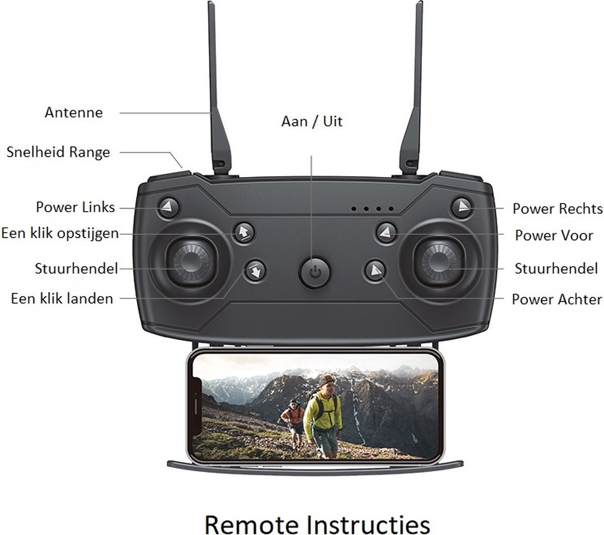 IMPORTEUR: HS Plus d.o.o. Quad Drone met Camera en Opbergtas thumbnail 6