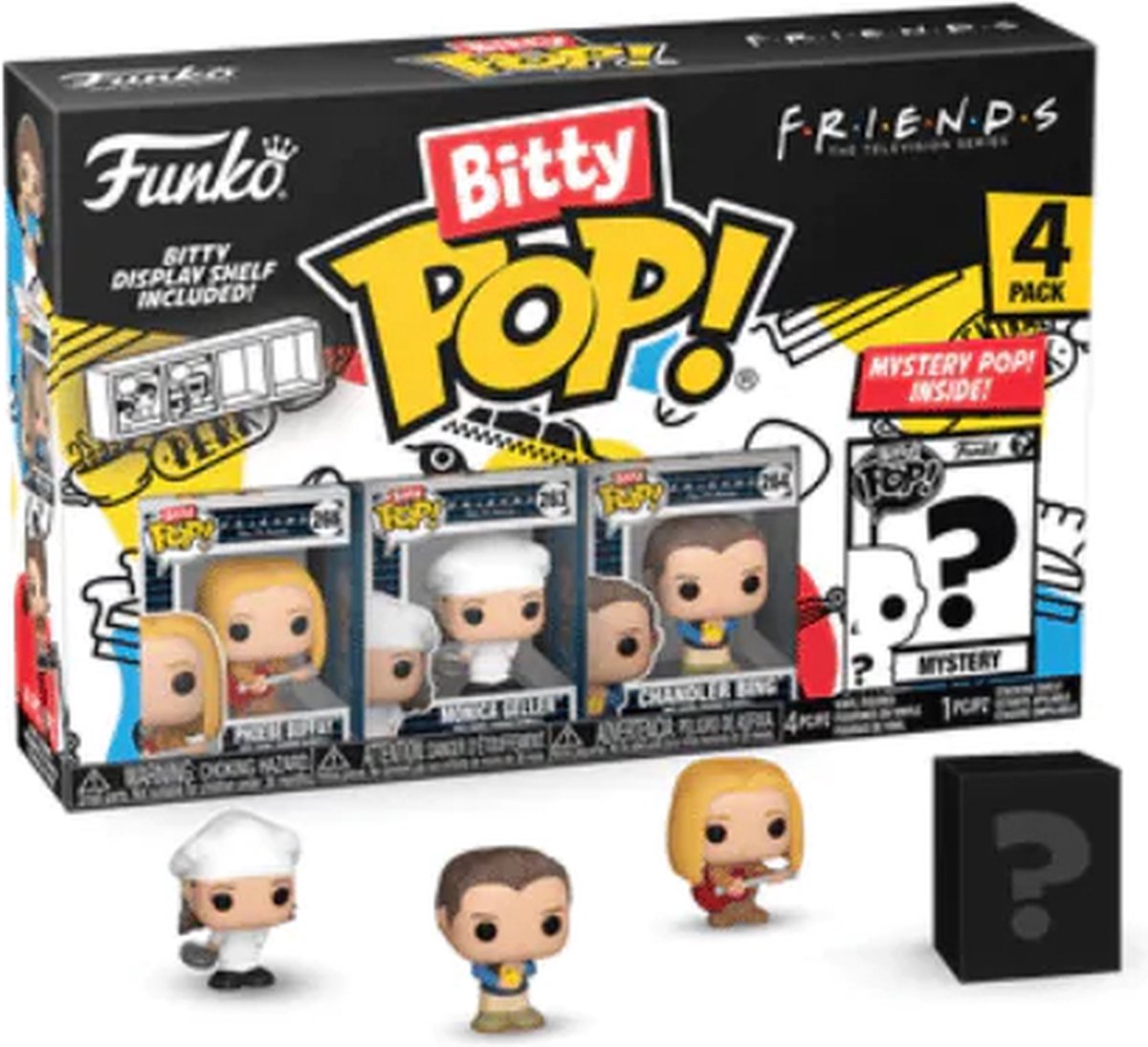 FRIENDS - Bitty Pop 4 Pack 2.5cm - Monica as Catwoman : :  Bobble Head POP Funko Friends