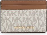 Michael Kors Card Holder Jet Set Dames Creditcardholder - Wit/Bruin