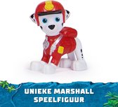 PAW Patrol Jungle Pups - Camion de pompier éléphant de Marshall avec lanceur de projectiles - Voiture jouet avec figurine de jeu