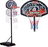 Panier de basket Apollo avec support et roulettes | hauteur d'anneau réglable de 155 à 210 cm | panier de basket outdoor complet | panier de basket pour enfants | panier de basket pour adolescents