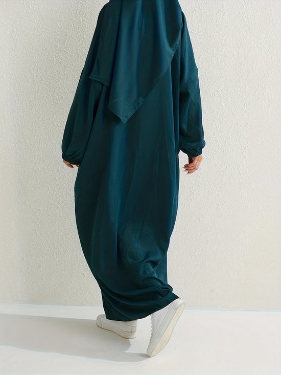 Nivard Abaya - Vêtements de prière Femmes - Vêtements islamiques - Jilbab - Khimar - Femme - Alhamdulillah - Vert