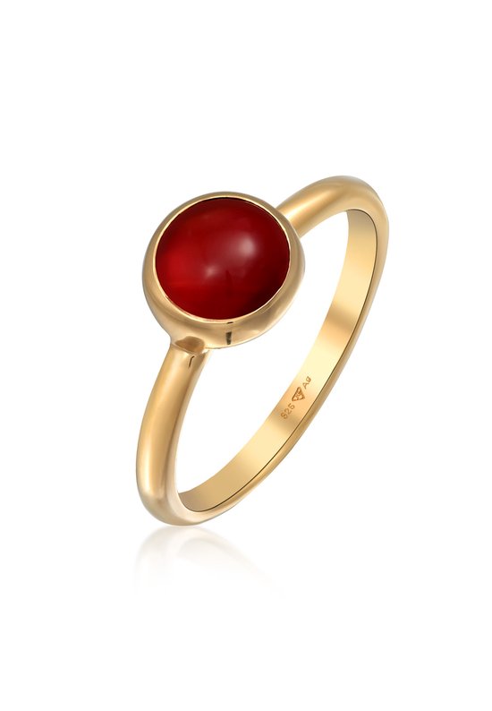 Elli Ring Dames Verloving Eenvoudig Elegant in 925 Sterling Zilver, 54, Zilver