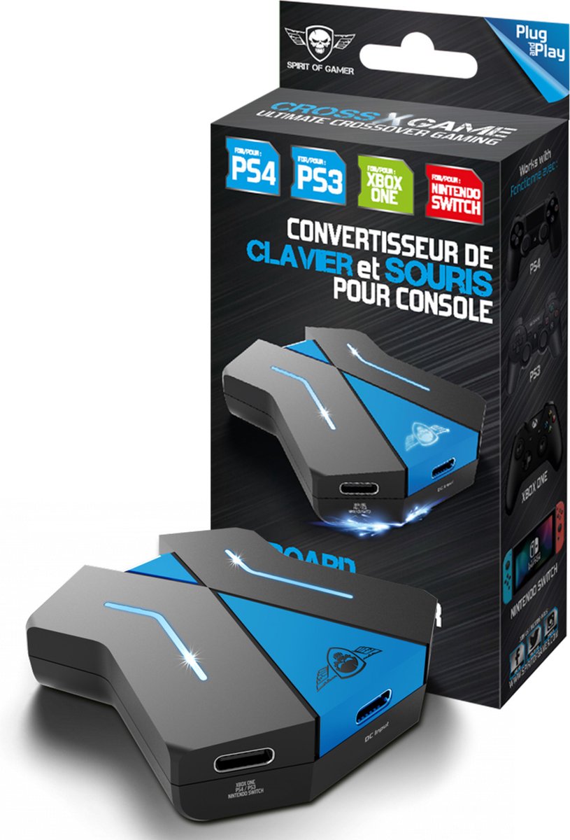 Adaptateur souris/clavier Genesis TIN 200 pour XONE/PS4/PS3/Switch