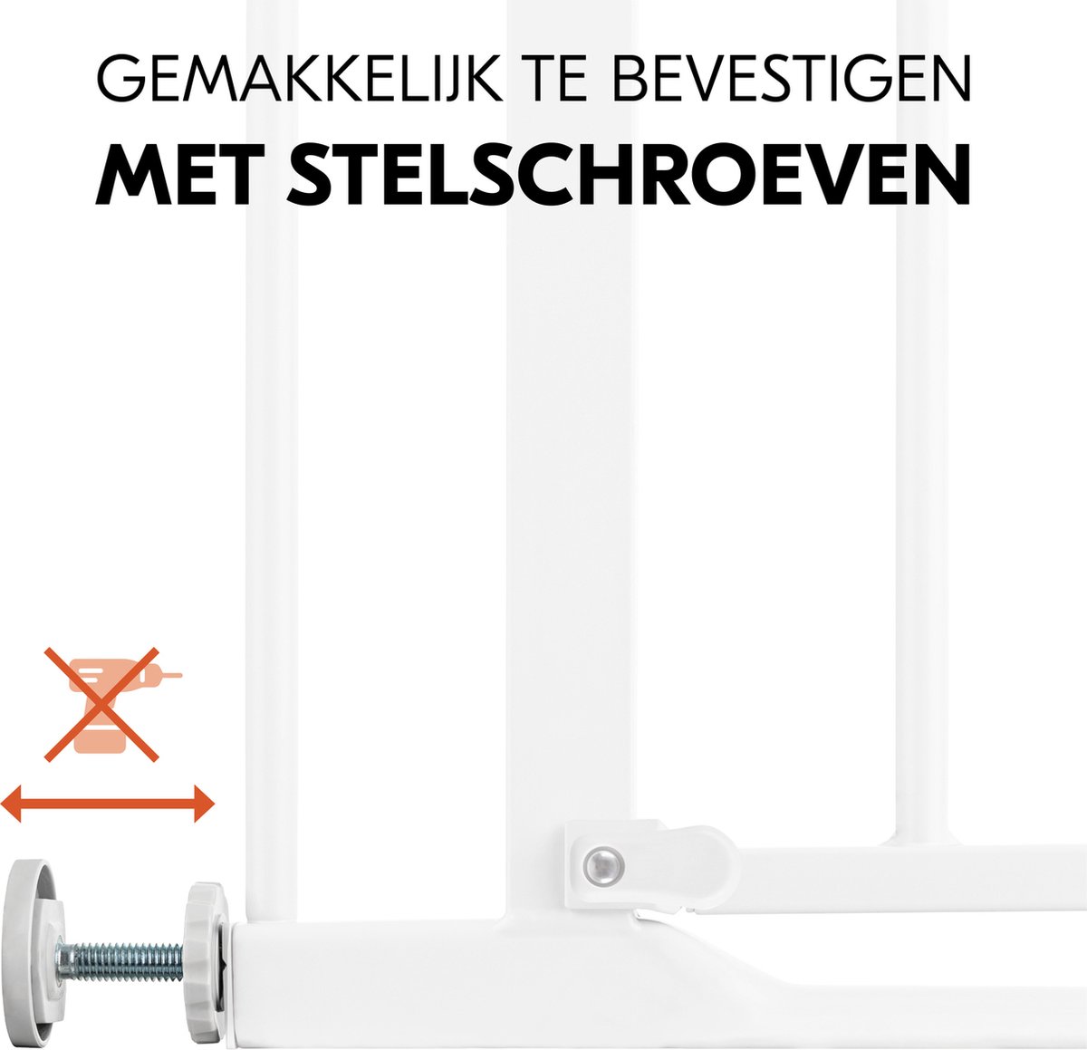 Hauck Clear Step Set 2 Traphekje met 9 cm verlengstuk - 84 t/m 89 cm - Wit – foto 6