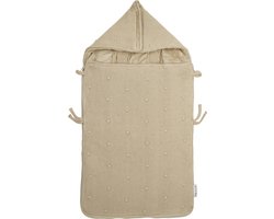 Meyco Baby Mini Knots voetenzak - sand - 40x82cm