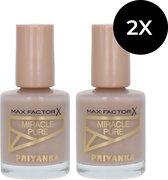 Vernis à ongles Max Factor Miracle Pure Priyanka - 21 Vanilla Spice (lot de 2)