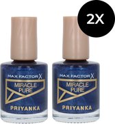 Vernis à ongles Max Factor Miracle Pure Priyanka - 830 Starry Night (lot de 2)