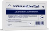 Rösch & Handel Glycerine Zetpillen 1 gr. - 100 stuks verpakking