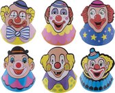 7 x Feesthoedjes Clown voor Kinderen , Verjaardag, Carnaval, Themafeest, Clown