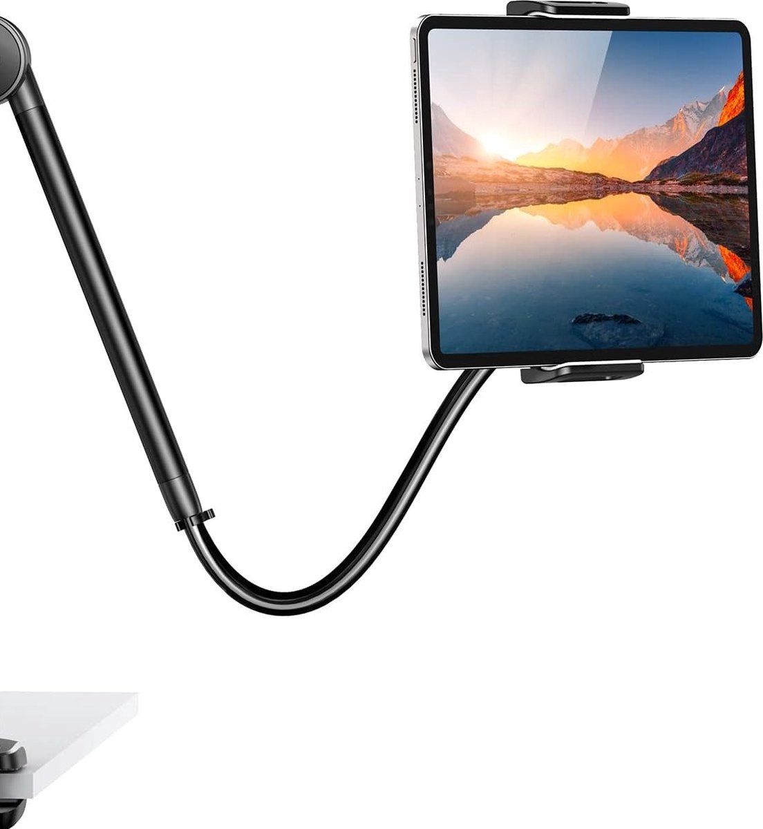 Tablet Houder Zwanenhals Verstelbare Tablet Standaard Compatibel met iPad Pro Air Mini 11 12.9 Galaxy Tab S9+ S9 A7 Redmi Pad Huawei MatePad iPhone 15 Pro Max enz.