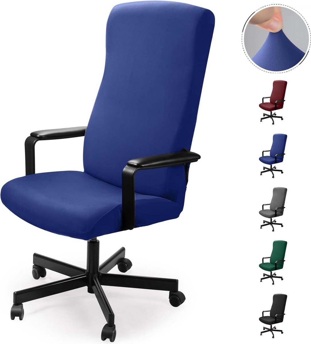 Ouligay 2 stuks bureaustoelarmleuningen, rekbare polyester