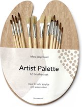 Mora Approved - Artist Palette - Set van 12 penselen
