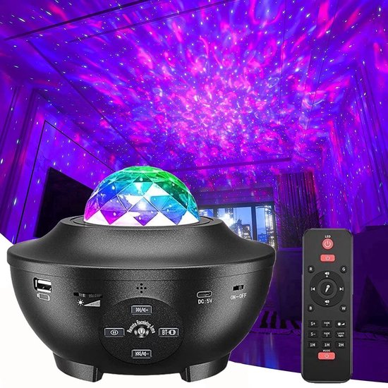 Lightzy® - Sterren projector - Ingebouwde speaker - Meerdere kleuren