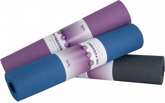 Spiru TPE Yogamat Navy Blauw – Extra Dik – 6 mm – 183 x 61 cm weekenddeal — afbeelding 5