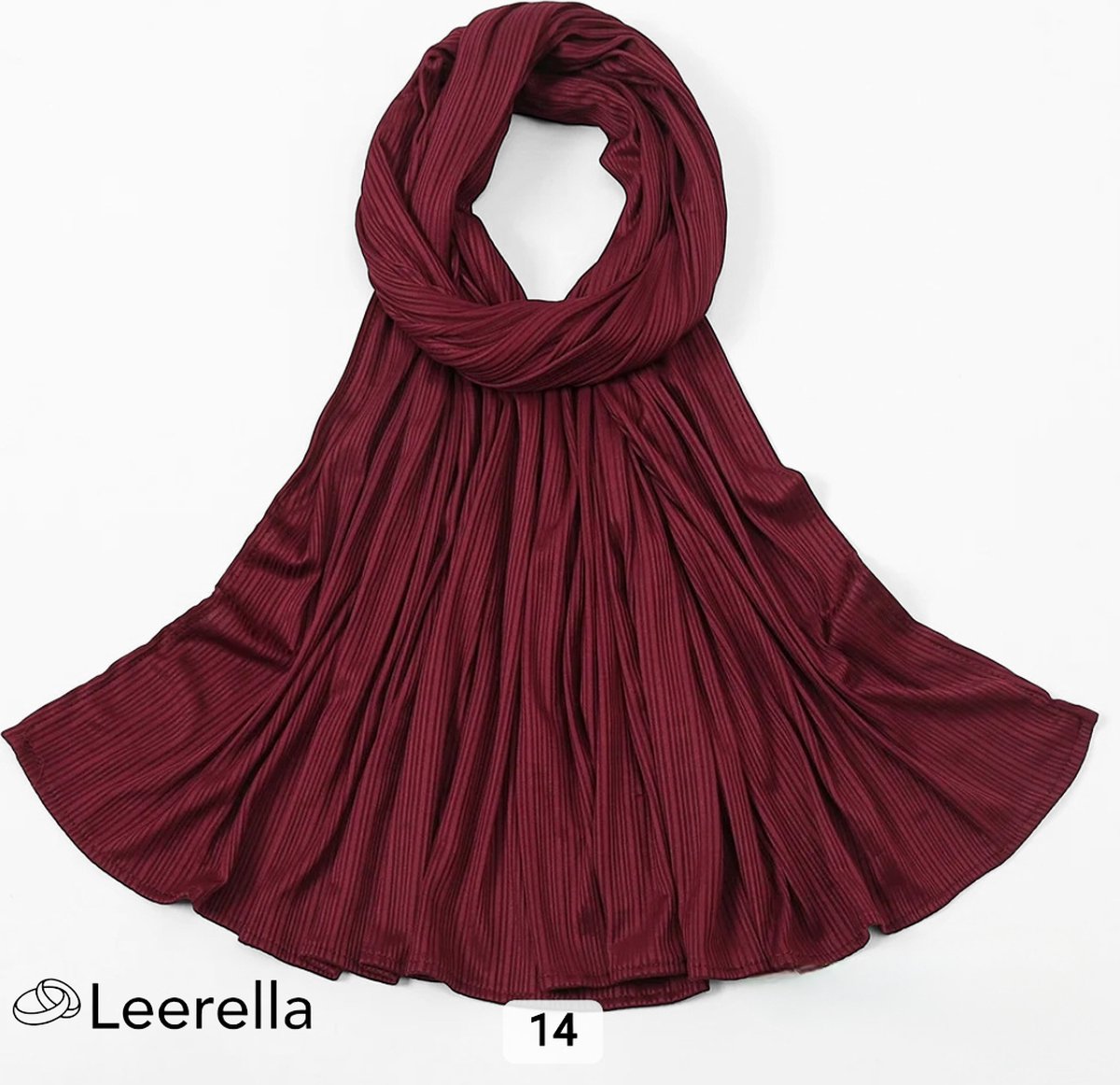Leerella Oogverblindende Dames Sjaals – Hijab Bordeauxrood CLR14- Monochrome Strepen in Nieuwe Mode 170x70cm: Een Perfect Moederdag, Verjaardag of Valentijnsdag Cadeau - Beschikbaar in 15 Prachtige Kleuren!