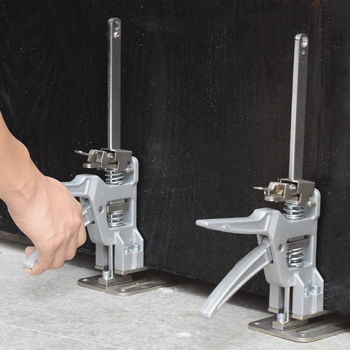 Guolich 2 stuks werkbesparende armdeurverwijdering plaatlift kasthefboom klemvlaknivelleringssysteem 480 kg/1058 lb voor vloeren, deuren, kastinstallatie lifter voor gipsplaten, 29 cm