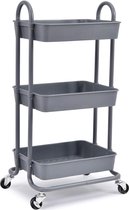 Bol.com Opbergtrolleywagen Rolkar met 3 niveaus Multifunctionele opbergorganizer Organizertrolley met handgrepen Dienstenkar met... aanbieding