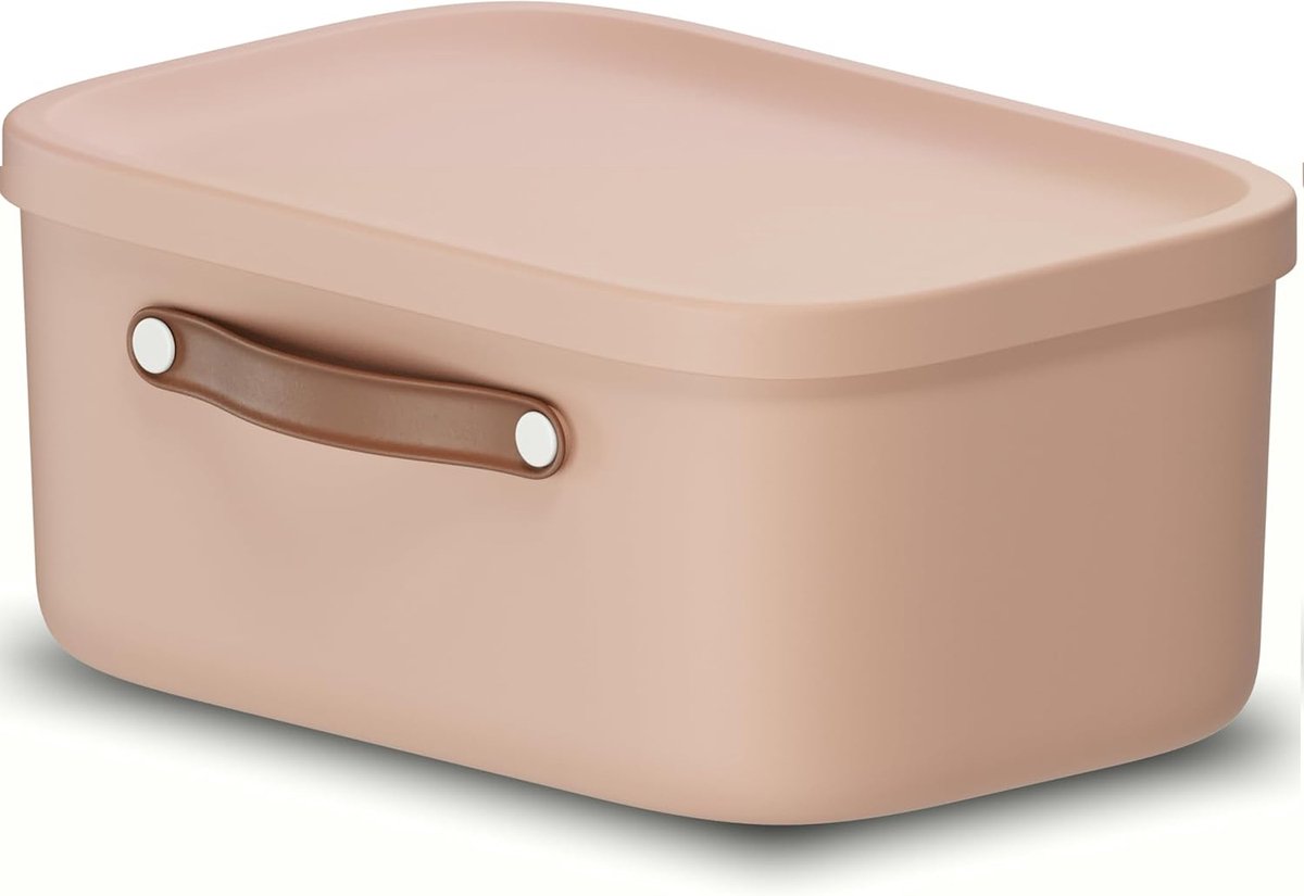 Opbergdoos 12 l, kunststof, roze, 12 (39,5 x 26,5 x 17,7 cm)