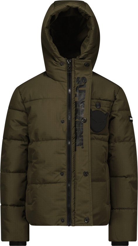 SuperRebel - Winterjas BUSTER - Army Green - Maat 128