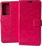 Portemonnee Book Case Hoesje Geschikt voor: Realme 8 Pro / Realme 8 - Roze