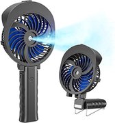 Handventilator - Mini Ventilator - Hand Ventilator - Mini ventilator Oplaadbaar - Mini Ventilator Usb - Zwart