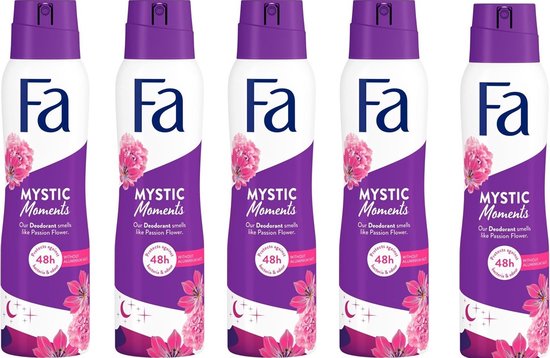 Fa Mystic Moments Deodorant Spray 5 x 150 ml - Multipak