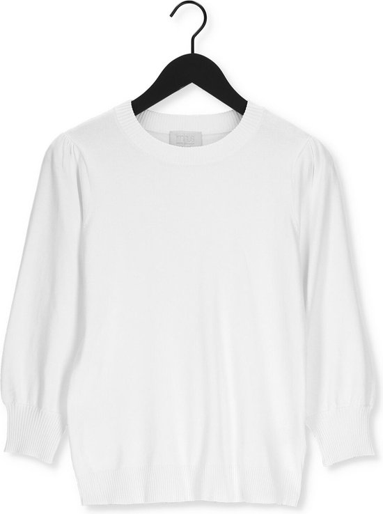 Minus Mersin Knit Tee Truien & vesten Dames - Sweater - Hoodie - Vest- Gebroken wit - Maat XL