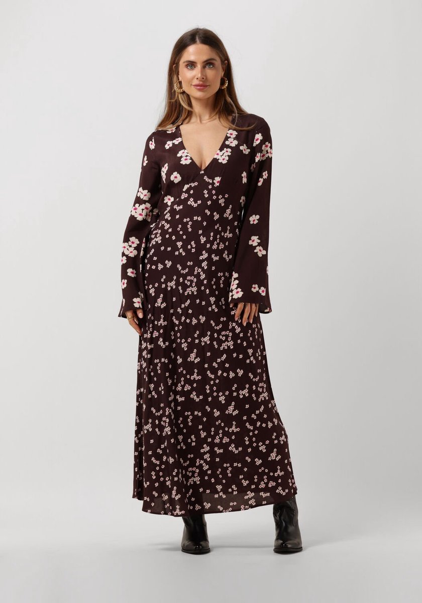 Catwalk Junkie Dr You Are Blooming Jurken Dames - Rok - Jurk - Paars - Maat 36