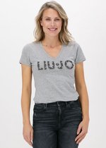 Liu Jo T-shirt Moda M/c Tops & T-shirts Dames - Shirt - Grijs - Maat XS