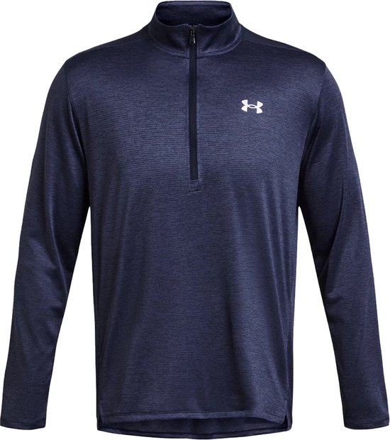 Under armour tech vent 1/2-zip top in de kleur marine.