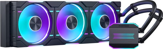 Phanteks Glacier One 360D30 - Vloeistofkoelsysteem processor - afmeting radiator: 360 mm - (voor Intel LGA: 115x, 1200, 1700, 2011, 2011-3, 2066 - AMD AM4, AM5, SP3, sTRX4, sWRX8, TR4) - 3x 120 mm RGB Fans