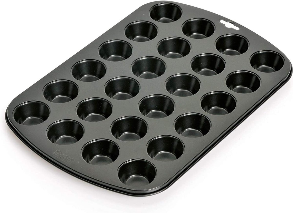 Inspiration mini-muffinvorm voor 24 muffins 38 x 27 cm antiaanbaklaag korte baktijd voor zoete en hartige recepten