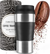 Koffiebeker to go - Thermosbeker - Geïsoleerd & Lekvrij - BPA Vrij - RVS Reisbeker Mok - Travel Mug - Dubbelwandige Isolatie - Theebeker - 360ML