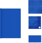 vidaXL Tenttapijt - HDPE - Blauw - 250 x 450 cm - Geïntegreerde oogjes - Weerbestendig - Tenttapijt