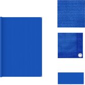 vidaXL Vloerkleed Tenttapijt - 250 x 550 cm - Blauw HDPE - Tenttapijt