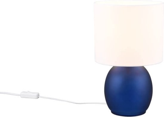 TRIO VELA - Lampe de table - Blauw - sans 1x E14 10W - Interrupteur à cordon