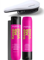 Matrix - Keep Me Vivid - Gekleurd Haar - Shampoo + Conditioner + KG Ontwarborstel - 300ml