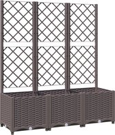 vidaXL-Plantenbak-met-latwerk-120x40x136-cm-polypropeen-bruin