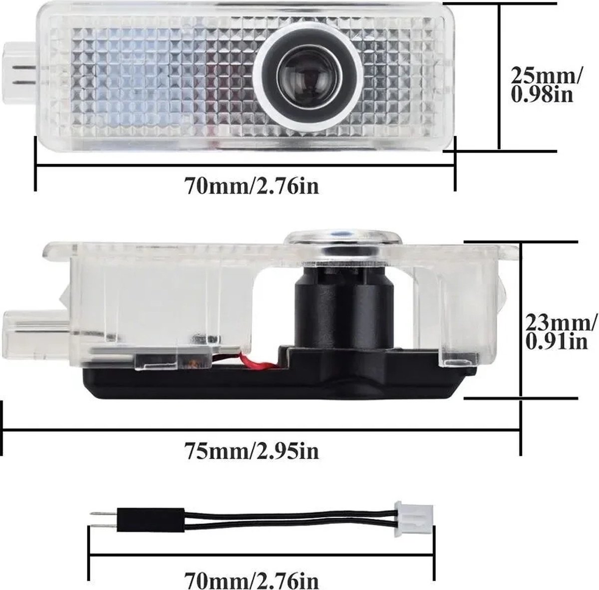 Auto Deur Projector Geschikt voor Mini Cooper – LED Welkomstverlichting set van 2 – foto 4