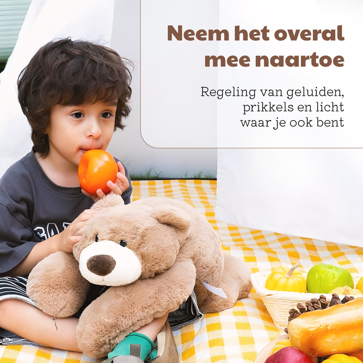 Generisch Gewichtsknuffel - Beschwerd knuffel met glazen kralen