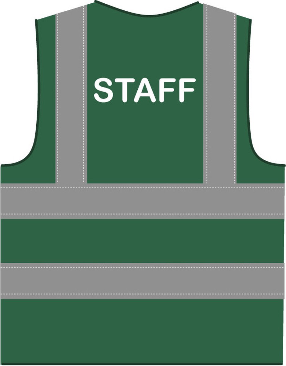 Staff hesje RWS donkergroen