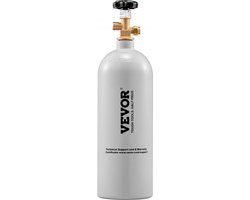CO2-fles Kooldioxidefles 2,26 kg capaciteit Koolzuurhoudende gasfles 1800 PSI CO2-adapter Eigendomsfles Watercarbonator CO2 gevuld voor aquarium Koolzuurhoudende fles Opslagfles