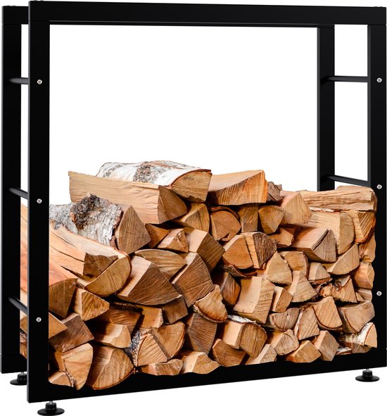 Clp Keri V2 Support à Bois - Zwart - Zwart 25x80x80 cm