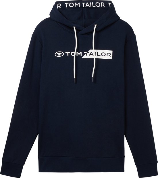 TOM TAILOR printed hoodie Heren Trui - Maat L