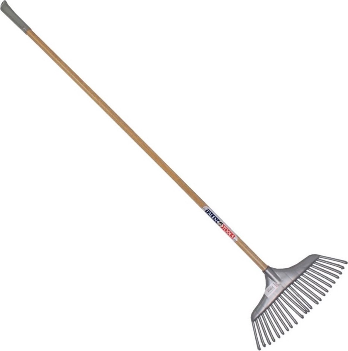 Talen Tools Râteau à feuilles - Plastique - Manche en frêne - 130 cm