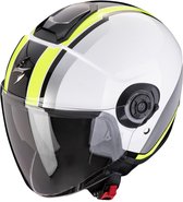 Scorpion Exo-City II Vel White-Neon Yellow XL - Maat XL - Helm
