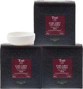 Dammann 3 x Earl grey 50 cristal zakjes D1877 - Zwarte Earl Grey 150 zakjes - Zwarte thee met bergamot - Gratis theetip